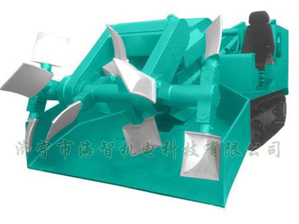 為了提高裝載效率，在取料方面通過滾耙式旋轉(zhuǎn)連續(xù)取料的方式